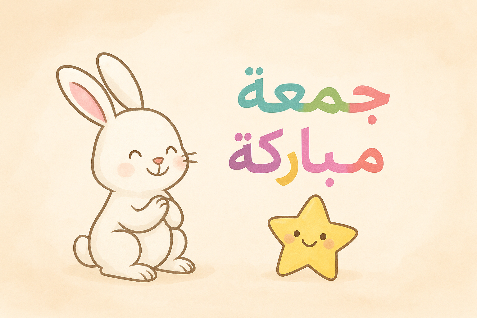 🌈 جمعة مباركة يا أبطال ألوان ونجوم!